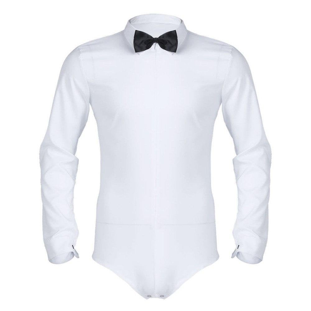 Heren kostuum bodysuit / overhemd witte catsuit romper, Kleding | Heren, Verzenden, Nieuw, Overige maten, Overige thema's