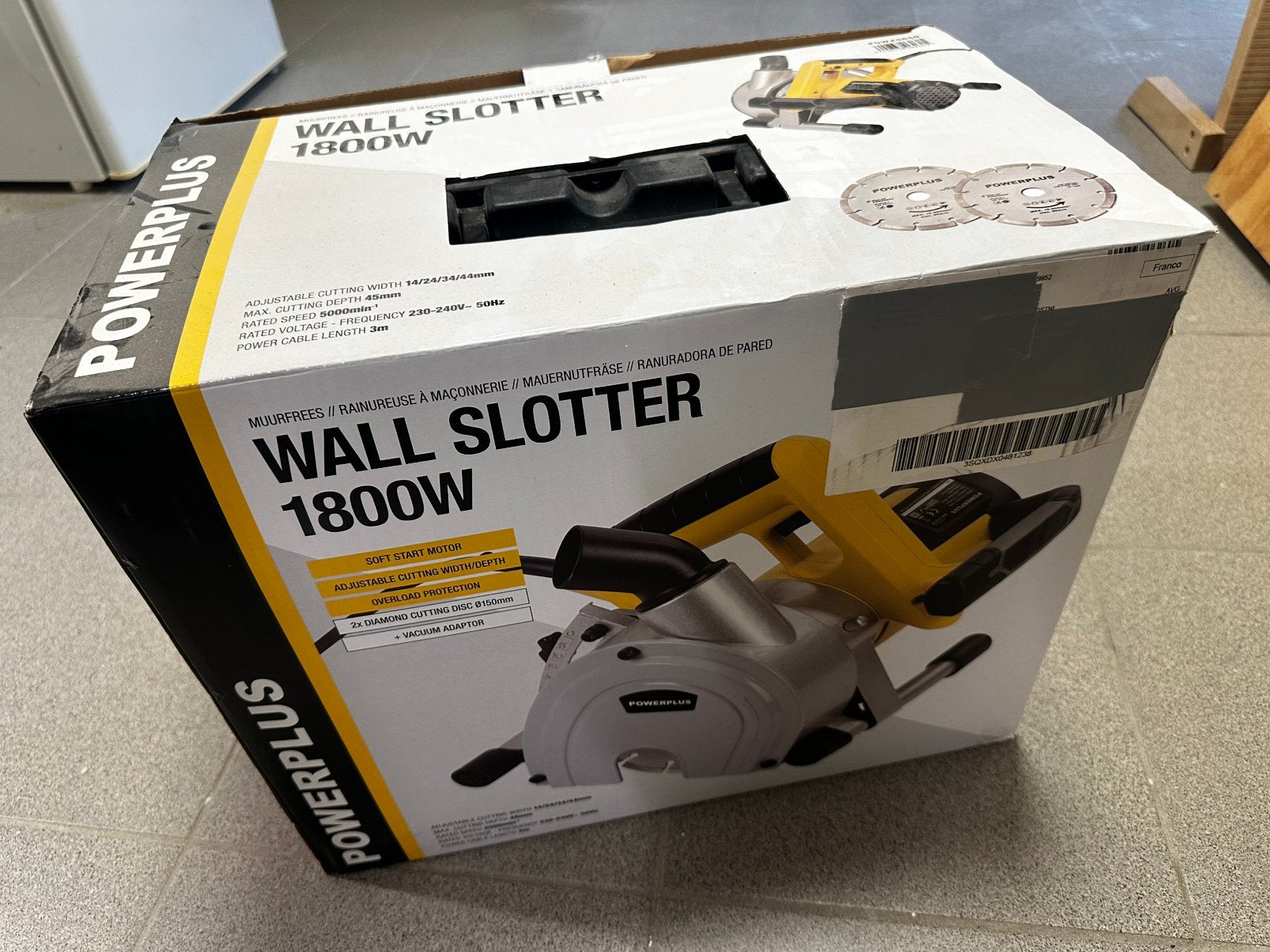Powerplus Sleuvenfrees 1800W - Zo goed als nieuw, Ophalen, Zo goed als nieuw