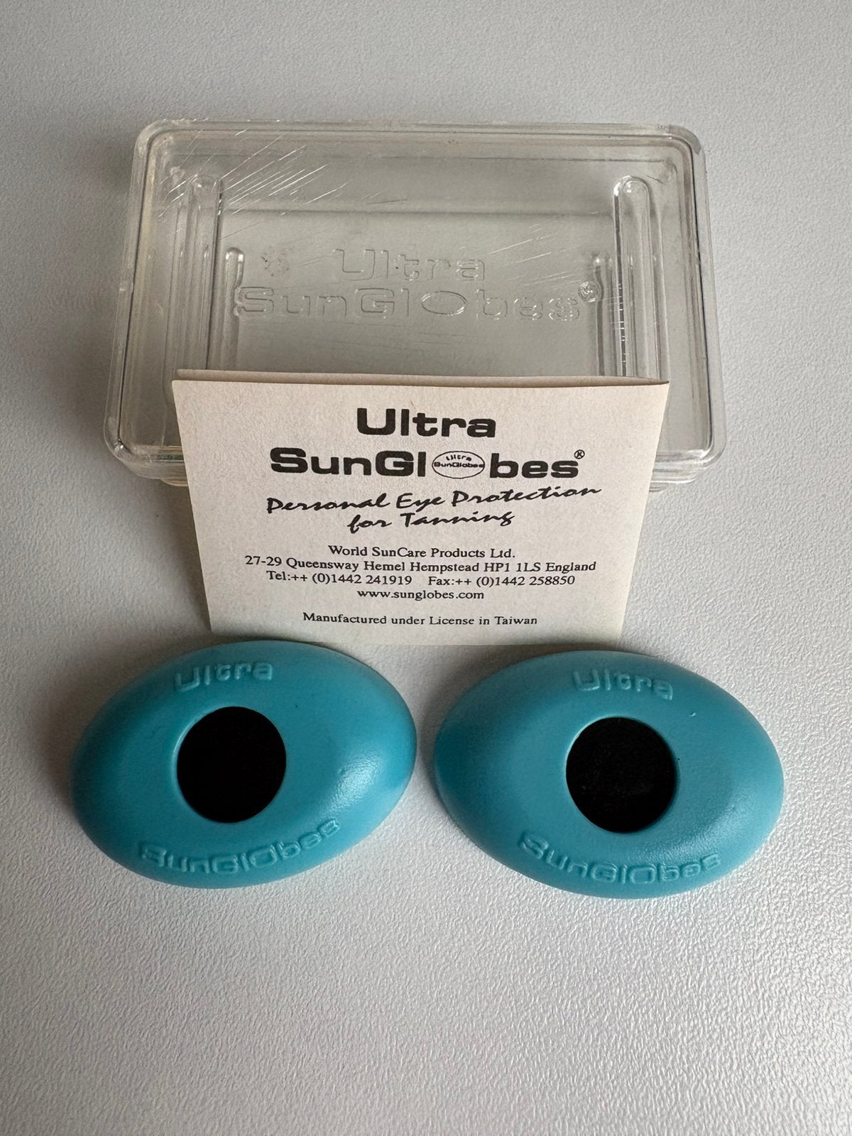 Utra SunGlobes oogbescherming voor onder de zonnebank, Witgoed en Apparatuur, Ophalen of Verzenden, Zo goed als nieuw, Overige modellen
