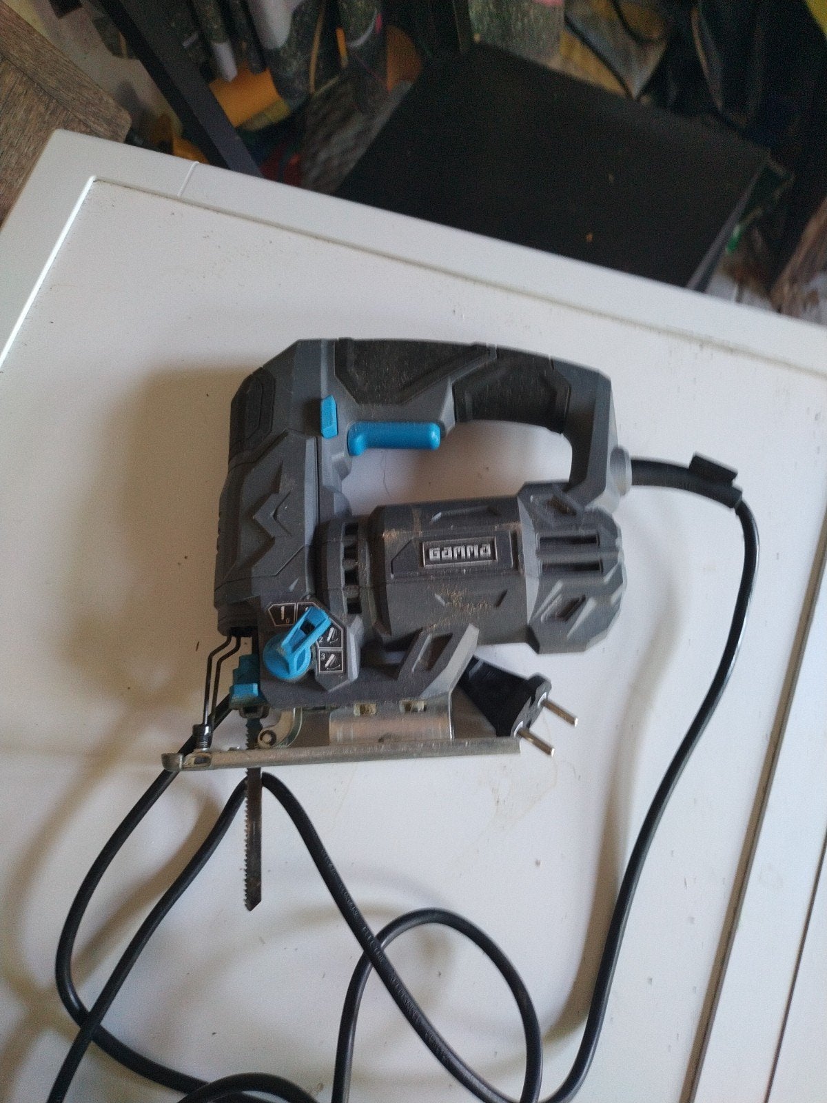 Gamma Decoupeerzaag 800W - Zo goed als nieuw, Decoupeerzaag, 600 tot 1200 watt, Ophalen of Verzenden, Zo goed als nieuw