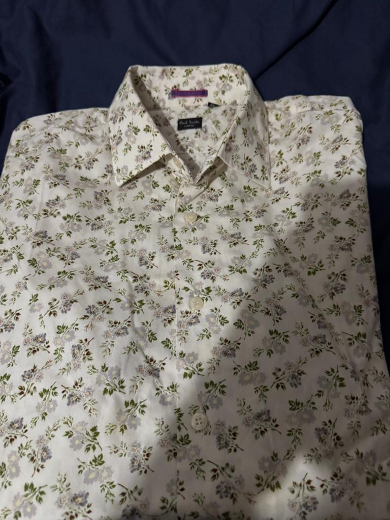 Paul Smith overhemd (2), Kleding | Heren, Verzenden, Zo goed als nieuw, Blauw, Halswijdte 41/42 (L)