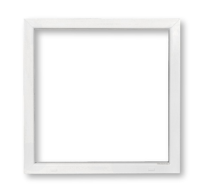 Kunststof Kozijn Vast  B100 H100cm Wit, Niet ingevuld, Kunststof, Raamkozijn, Niet ingevuld