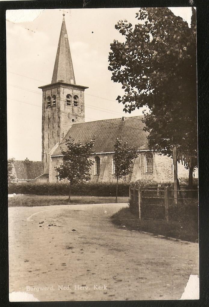 Burgwerd, Ned. Herv. Kerk, Ophalen of Verzenden, 1960 tot 1980, Gelopen, Friesland