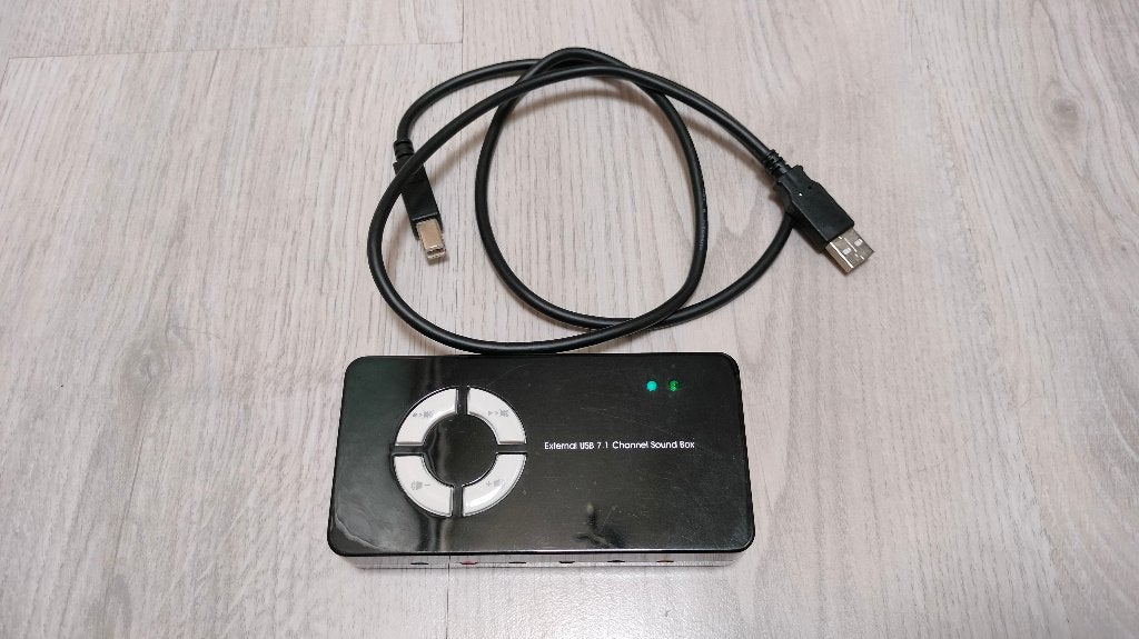 Conrad externe USB-geluidskaart (7.1 channel), Computers en Software, Verzenden, Gebruikt, Extern, Conrad