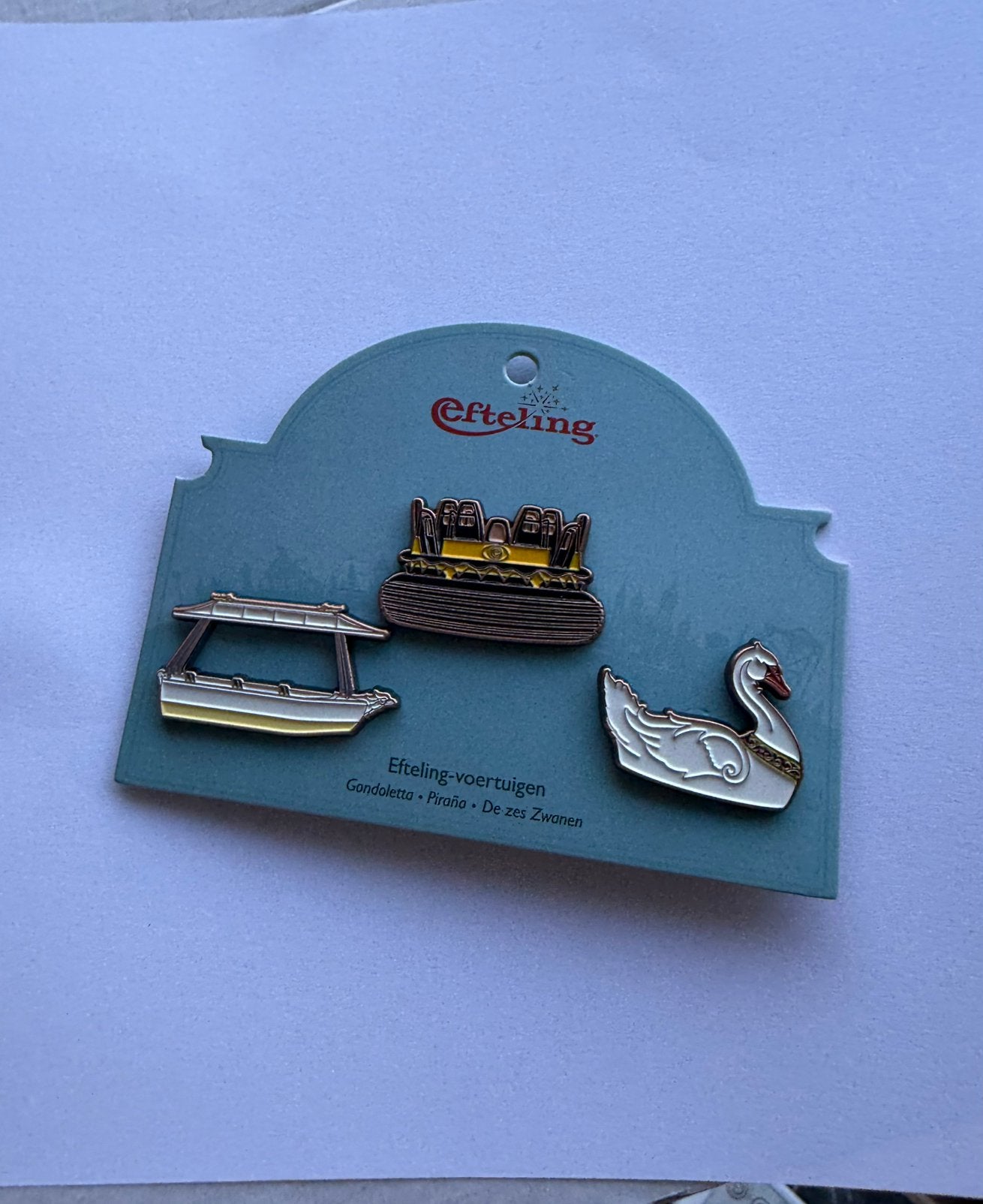 Efteling Voertuigen Pinset 2, Verzamelen, Ophalen of Verzenden, Nieuw, Overige onderwerpen, Speldje of Pin
