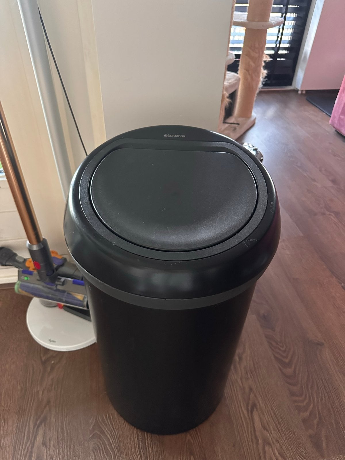 Brabantia prullenbak  - Zwart, 60 liter, Huis en Inrichting, Woonaccessoires | Prullenbakken, Ophalen, Kunststof, Gebruikt, 40 liter of meer