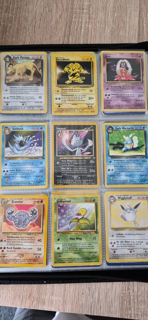 1995 dikke vintage pokemonkaarten collectie, Ophalen of Verzenden, Gebruikt, Losse kaart
