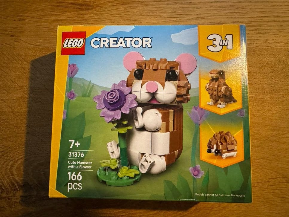 LEGO Creator 31376 Leuke Hamster met Bloem - 3-in-1 Set, Lego, Nieuw, Ophalen of Verzenden, Ongeopend/sealed