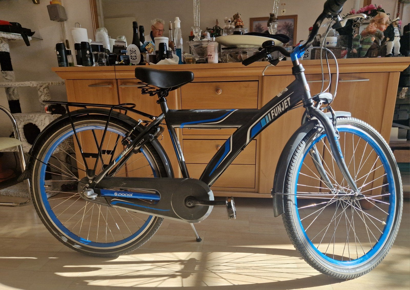 Funjet fiets van Popal. 3 versnellingen., Velgrem, Versnellingen, Minder dan 49 cm, Zo goed als nieuw