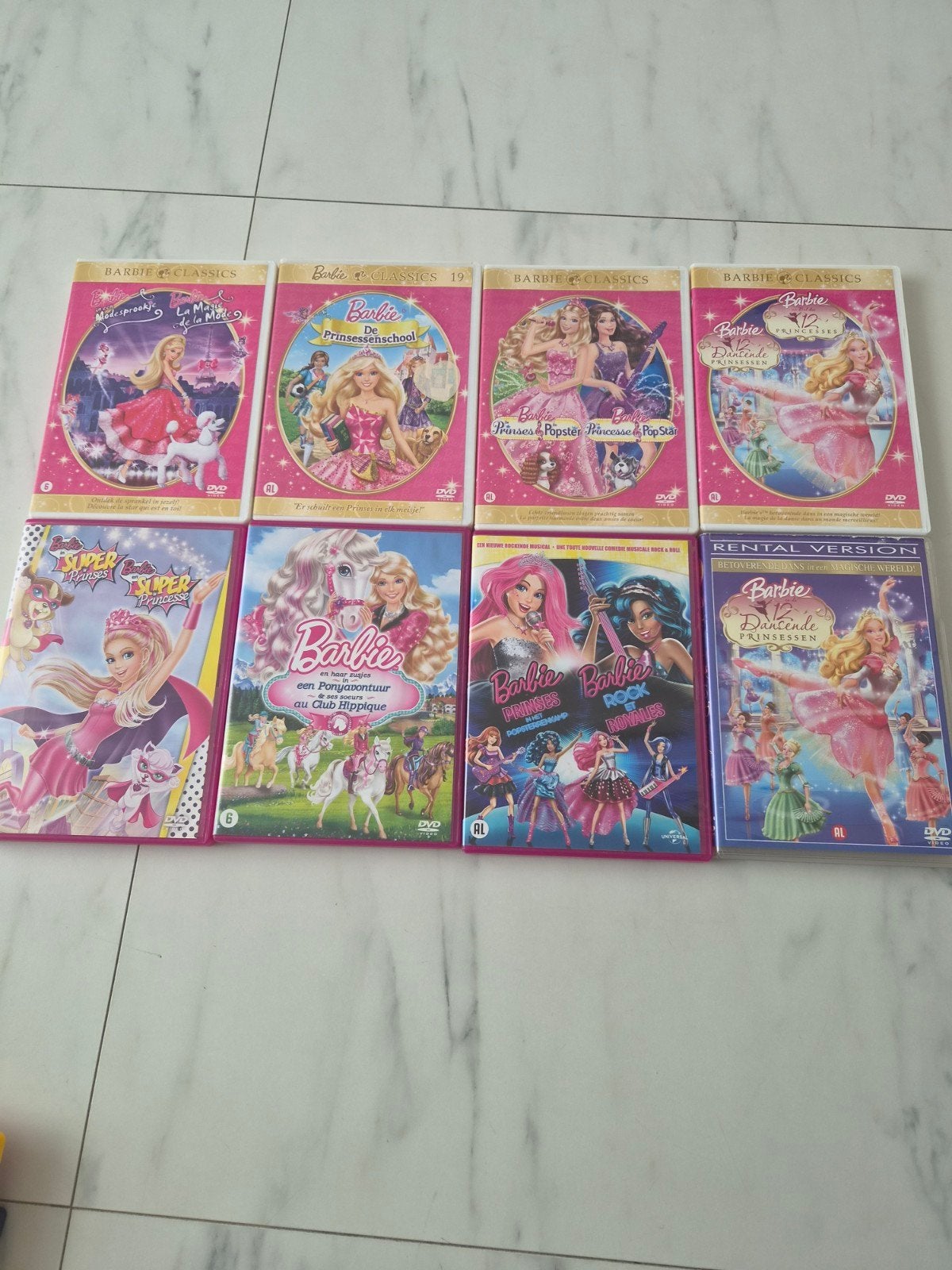 Grote collectie DVD's: Disney, Barbie, Jeugdfilms en meer, Ophalen, Gebruikt, Animatie, Alle leeftijden