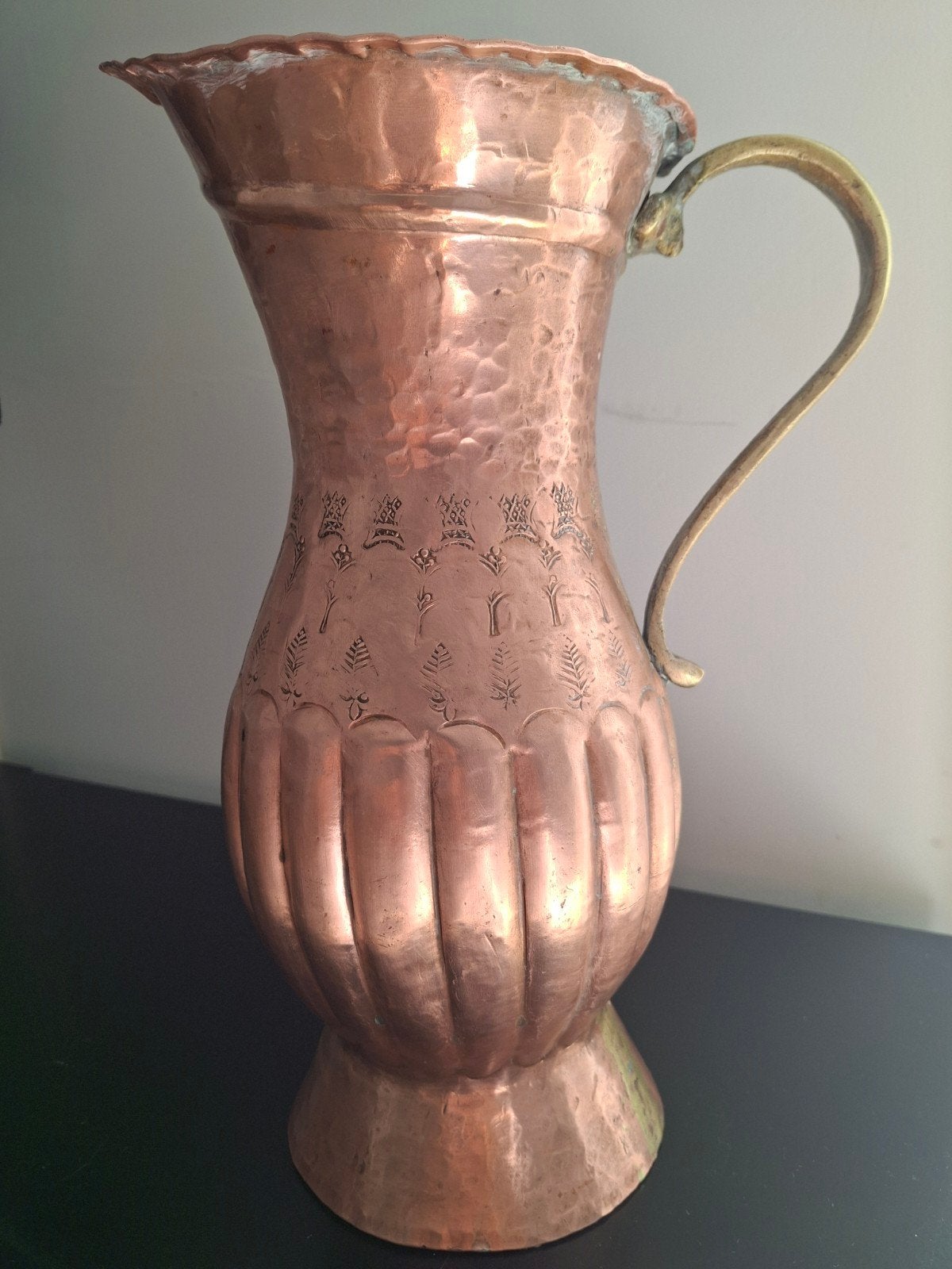 vintage koperen kan, Ophalen of Verzenden