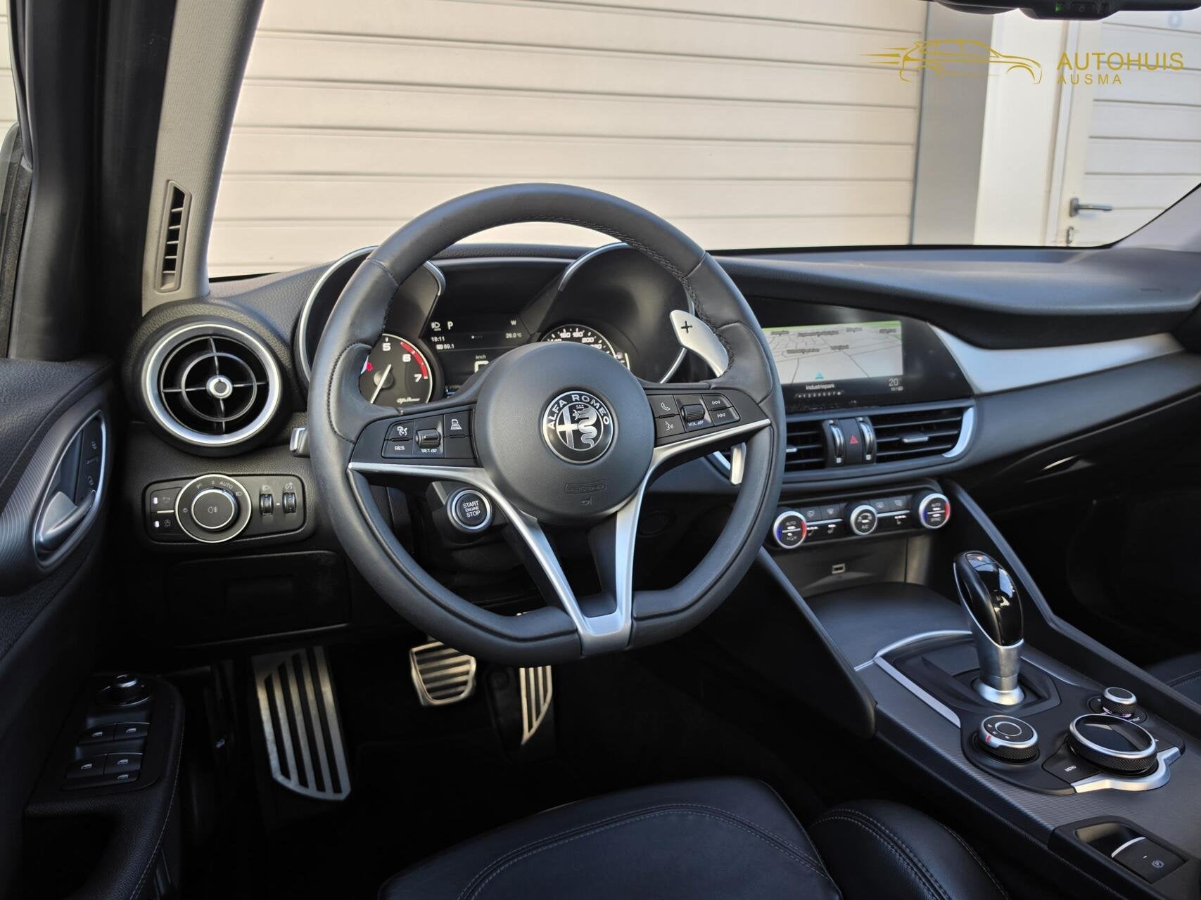 Alfa Romeo Giulia 2.0T Super ACC/Leder/Carplay/Dode/Keyless/, Auto's, Automaat, 745 kg, Achterwielaandrijving, Blauw