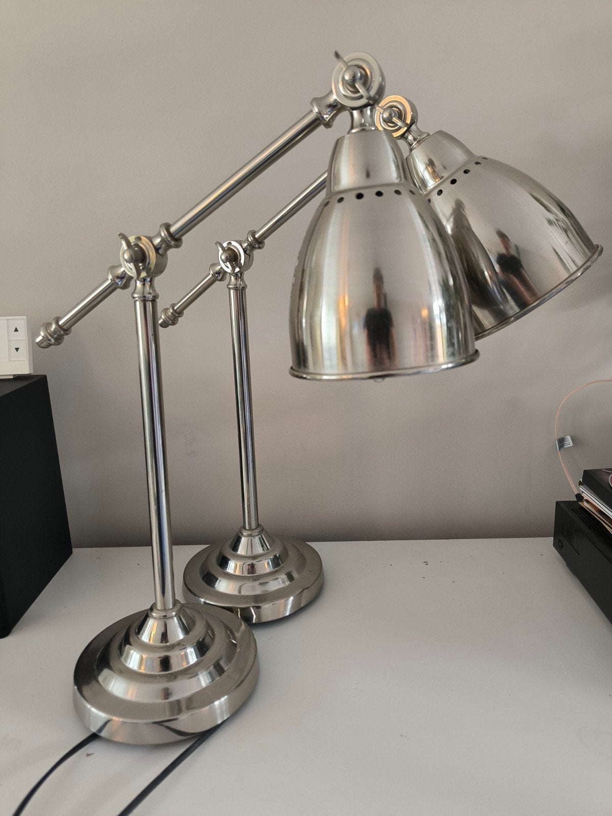 IKEA Barometer tafellampen (set van 2), Huis en Inrichting, Lampen | Tafellampen, Minder dan 50 cm, Metaal, Ophalen