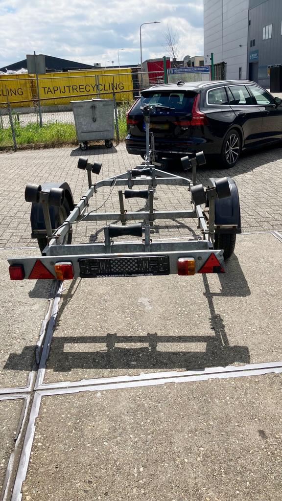 Freewheel KANTELTRAILER – Ongeremd 750kg, Watersport en Boten, Boottrailers, Ophalen, Minder dan 1500 kg, Gebruikt, Overige typen