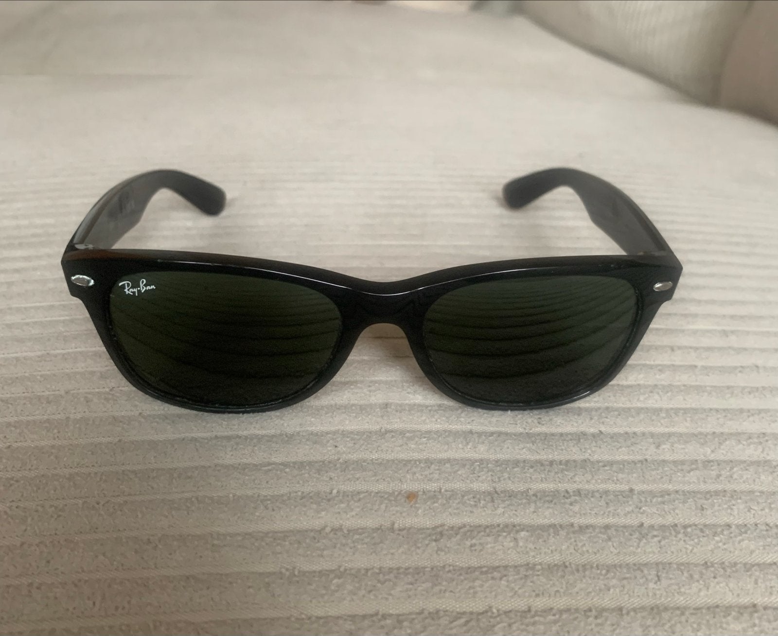 Ray-Ban Wayfarer Zonnebril Zwart, Zonnebril, Zwart, Ophalen of Verzenden, Zo goed als nieuw