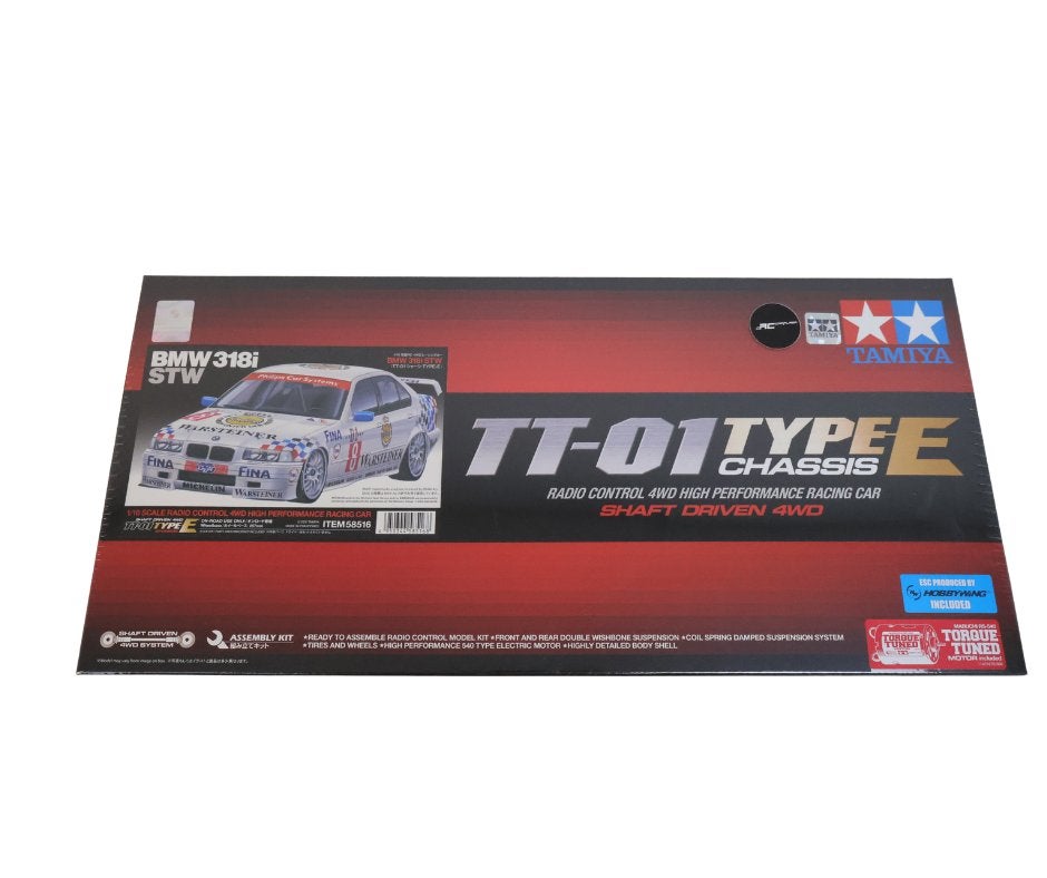 Tamiya 58516 1:10 RC BMW 318i STW TT-01E, Hobby en Vrije tijd, Modelbouw | Radiografisch | Auto's, Elektro, Verzenden, Nieuw, Schaal 1:10