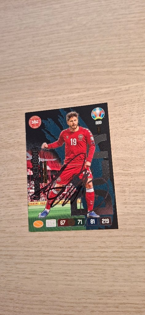 Panini Trading Card met handtekening Lasse Schone # Ajax NEC, Ophalen of Verzenden, Nieuw, Ajax, Spelerskaart