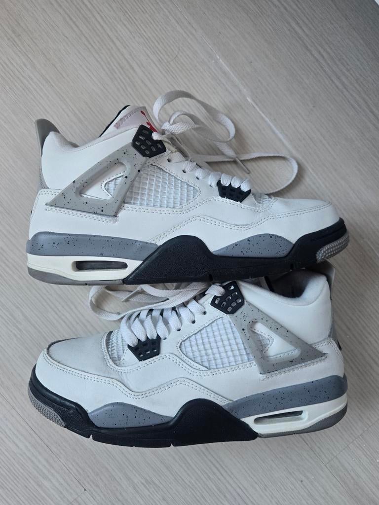 Nike Air Jordan 4 Retro 'White Cement', Kleding | Heren, Schoenen, Wit, Nike, Ophalen of Verzenden, Sneakers of Gympen