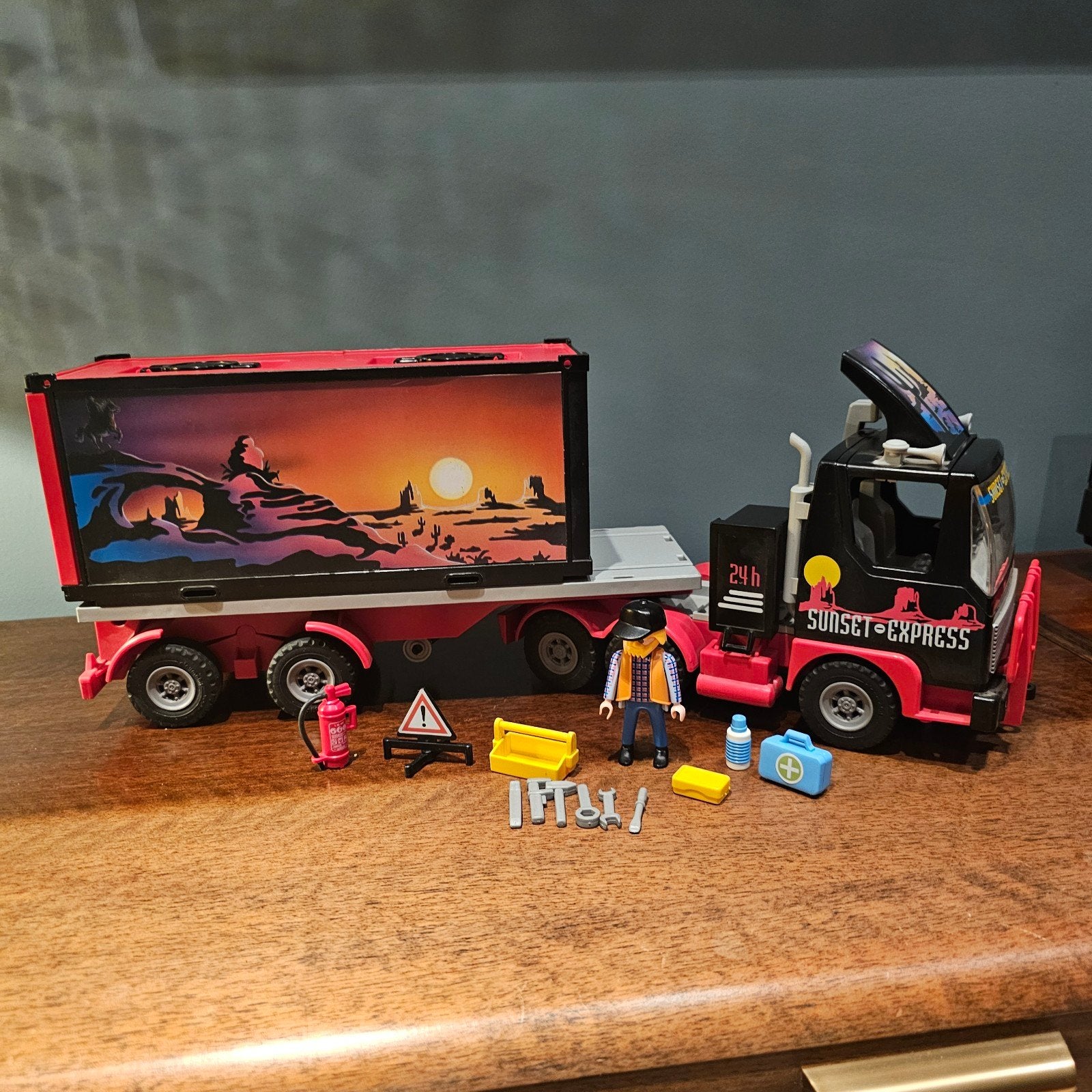 playmobil 3817 Sunset Express uit 1995 met handleiding, Kinderen en Baby's, Speelgoed | Playmobil, Ophalen of Verzenden, Zo goed als nieuw