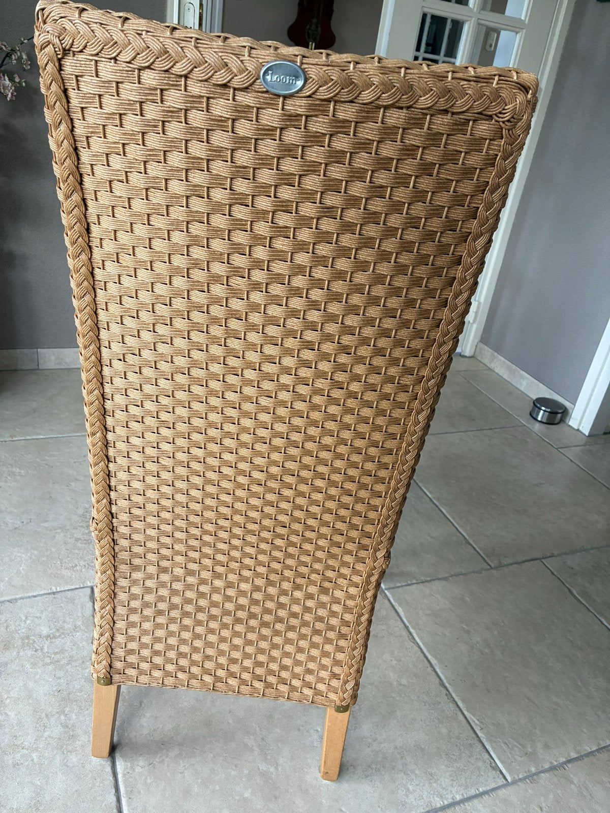 Stevige en nette Lloyd Loom stoel, Huis en Inrichting, Stoelen, Ophalen, Bruin, Riet of Rotan, Zo goed als nieuw