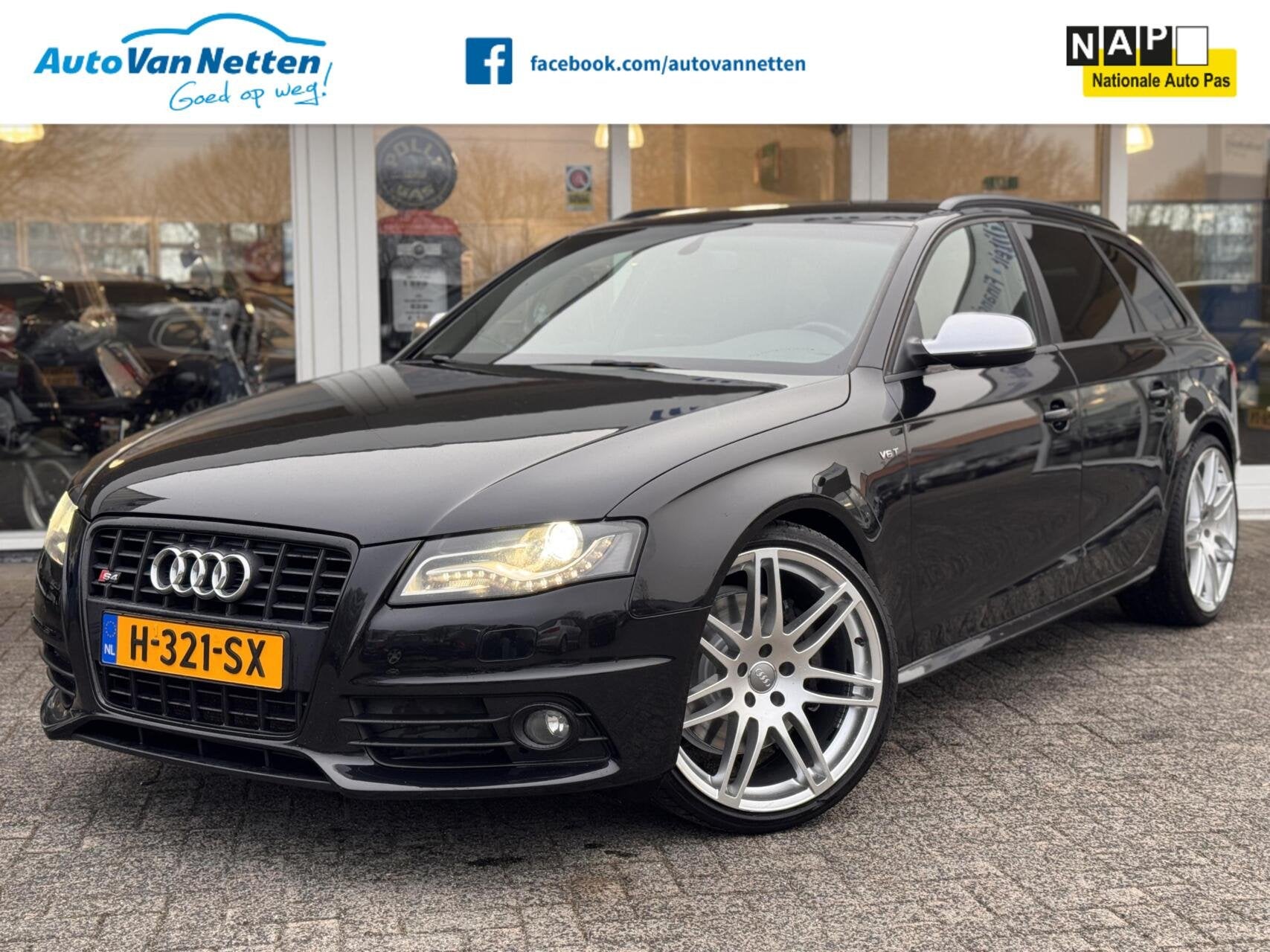 Audi S4 Avant 3.0 TFSI 445pk S4 quattro Pro Line,Leder,Xenon, Automaat, Euro 5, Gebruikt, Zwart