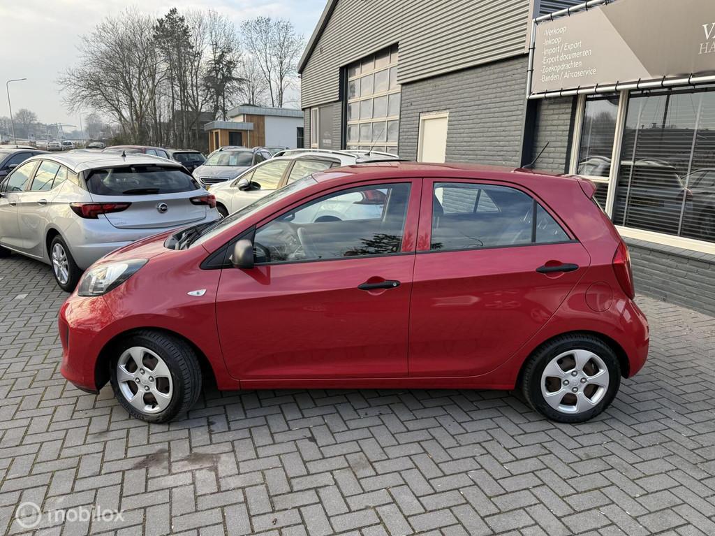Kia Picanto 1.0 CVVT EconomyPlusLine, Airco, NAPNL Auto, 5 d, Euro 5, Stof, Gebruikt, Zwart