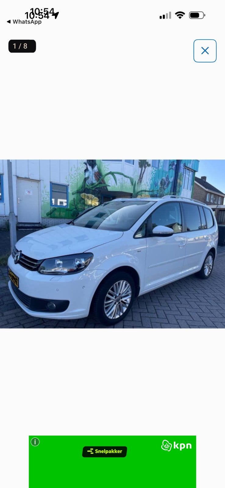 Volkswagen Touran 1.2 TSI 77KW BMT 7P 2014 Wit, Auto's, Voorwielaandrijving, 4 cilinders, 7 stoelen, Wit