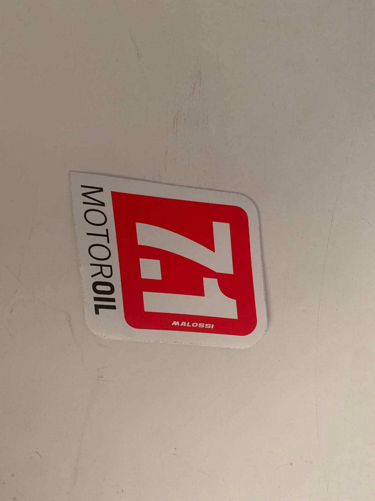8 Stickers Malossi 7.1 motoroil brommer, Ophalen of Verzenden