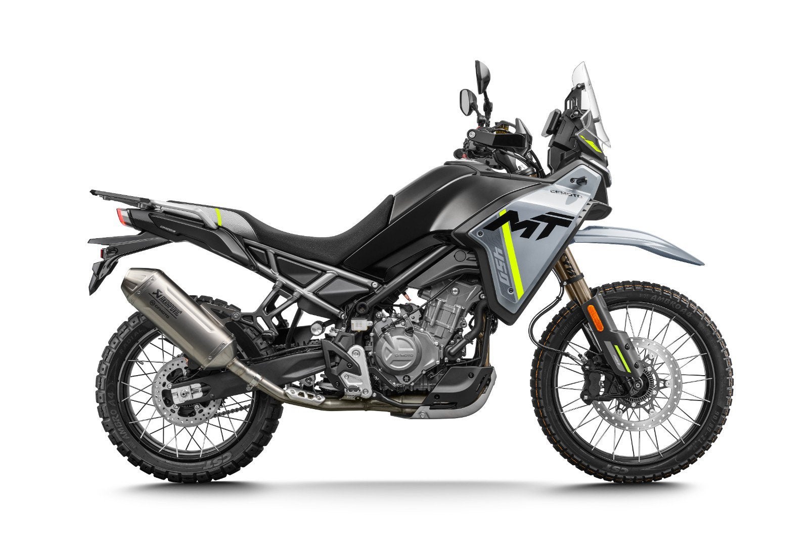 Akrapovic Slip-On demper  (Titanium) voor  CFMOTO 450MT 2026, Ophalen