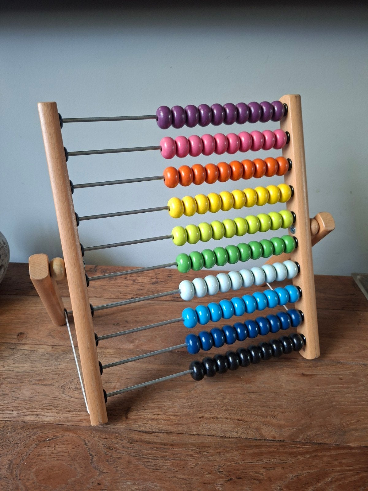 Telraam met prachtige kleuren, nieuwstaat! Inklapbaar., Ophalen of Verzenden, Zo goed als nieuw, Rekenen