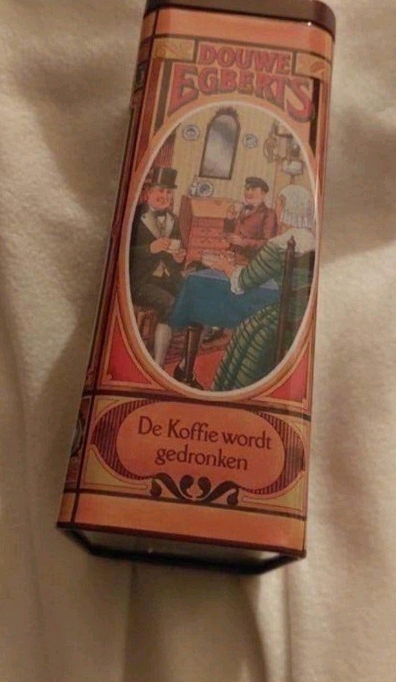 3 vintage brocante douwe egberts koffieblikken smal, Verzamelen, Blikken, Ophalen of Verzenden, Gebruikt, Koffie, Douwe Egberts