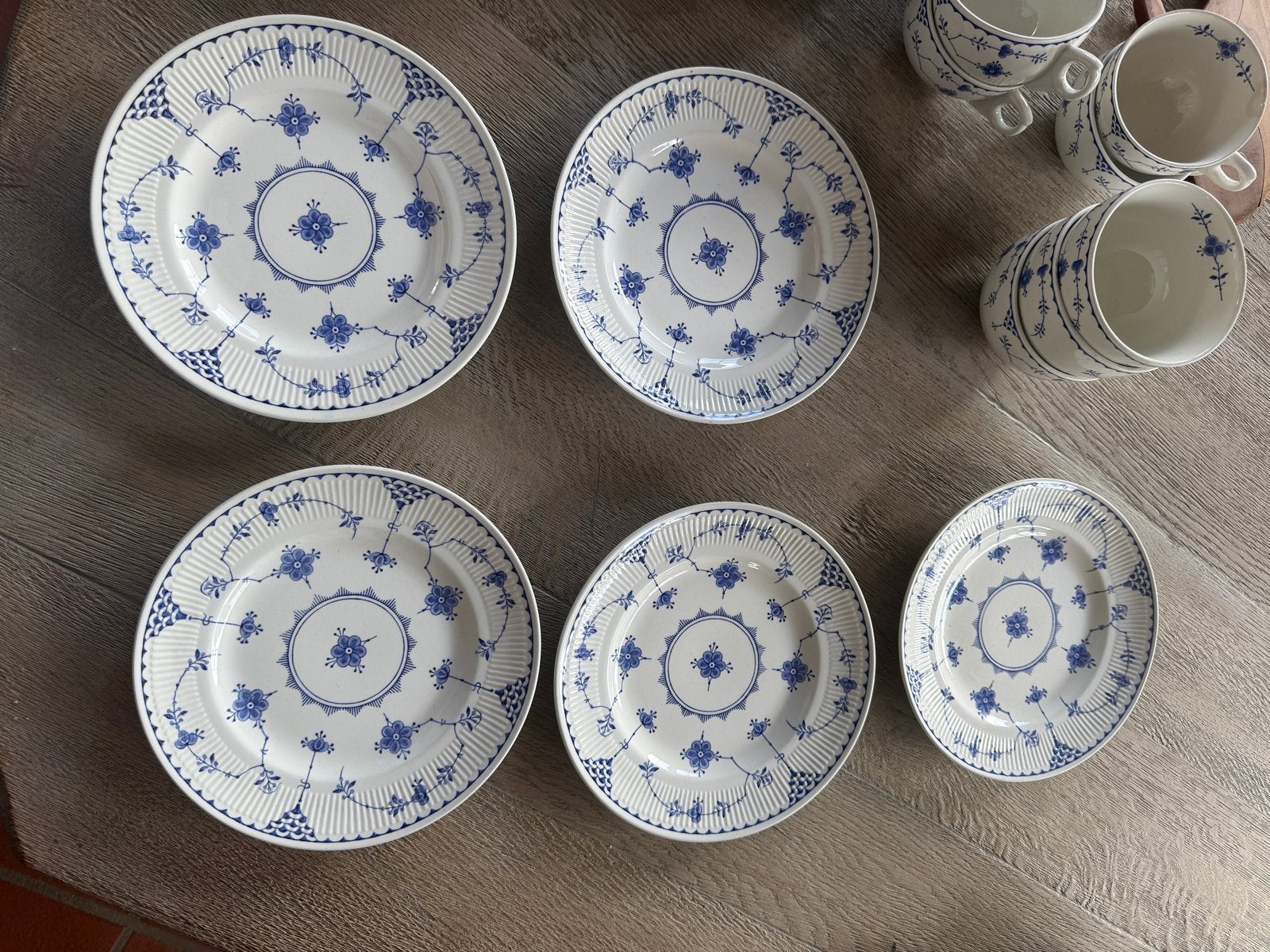 Servies van Furnivals Limited Trademark ‘Denmark Blue/White’, Ophalen of Verzenden