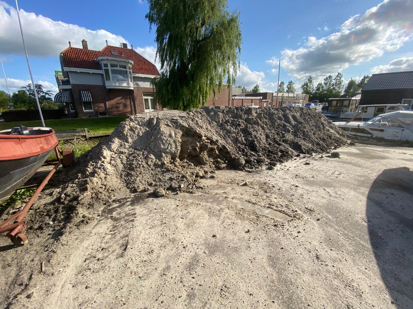 Gratis af te halen bult zandgrond, Ophalen