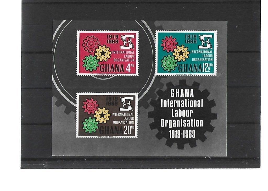 A050 GHANA  BLOK POSTFRIS, Verzenden, Overige landen, Postfris