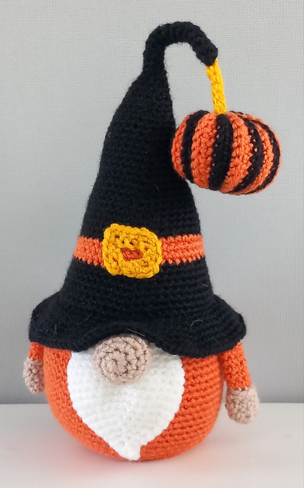 Gehaakte Halloween Pompoen Heks Kabouter, Ophalen of Verzenden, Nieuw
