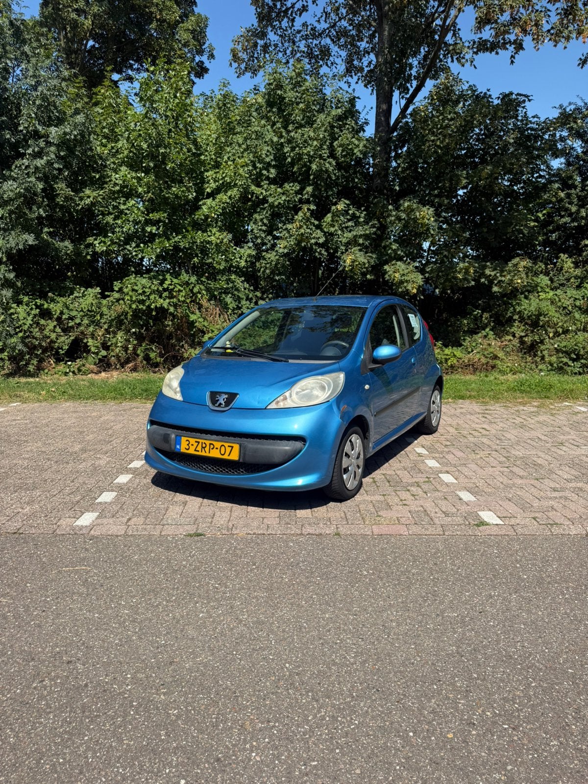 Peugeot 107 1.0 12V 3DR 2006 Blauw, Voorwielaandrijving, Stof, Zwart, 765 kg