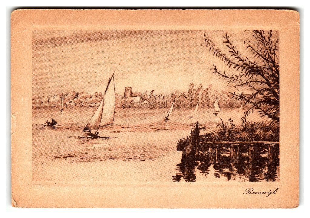 Reeuwijk, Prov. Stempeltocht, Verzenden, 1940 tot 1960, Ongelopen, Zuid-Holland