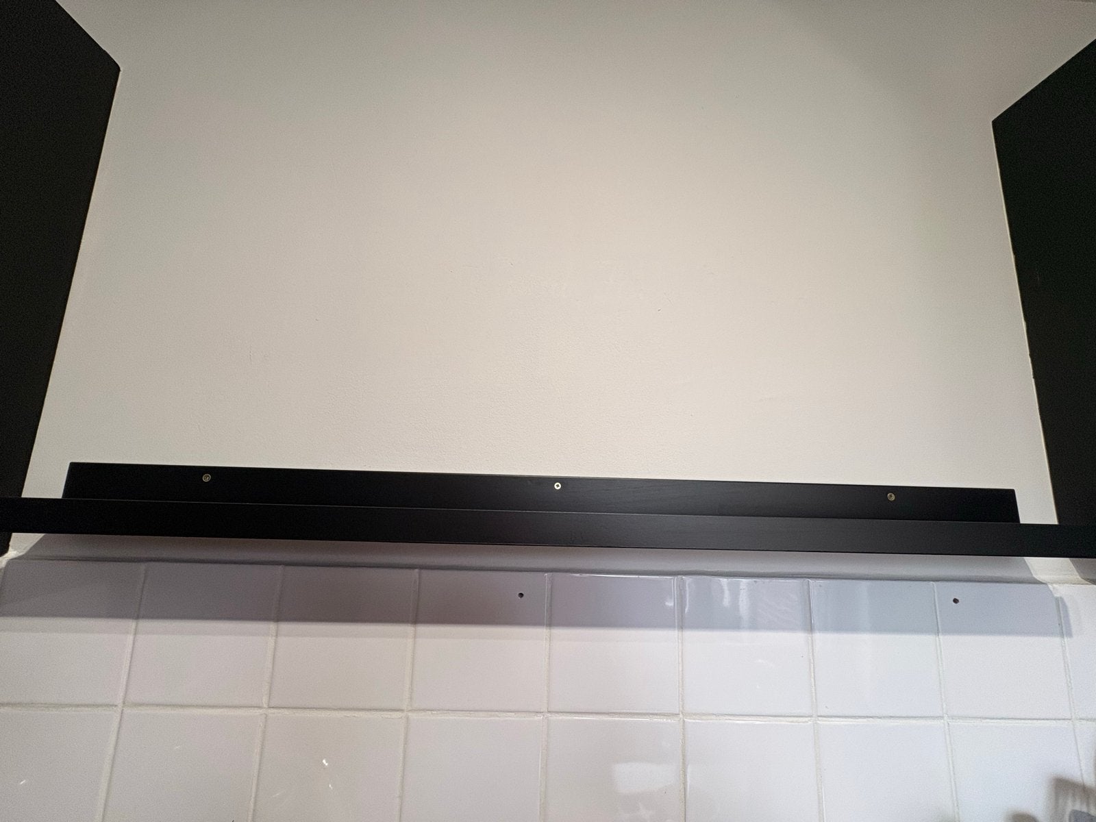 Zwart wandrek / fotoplank - Modern en minimalistisch, Ophalen, Gebruikt