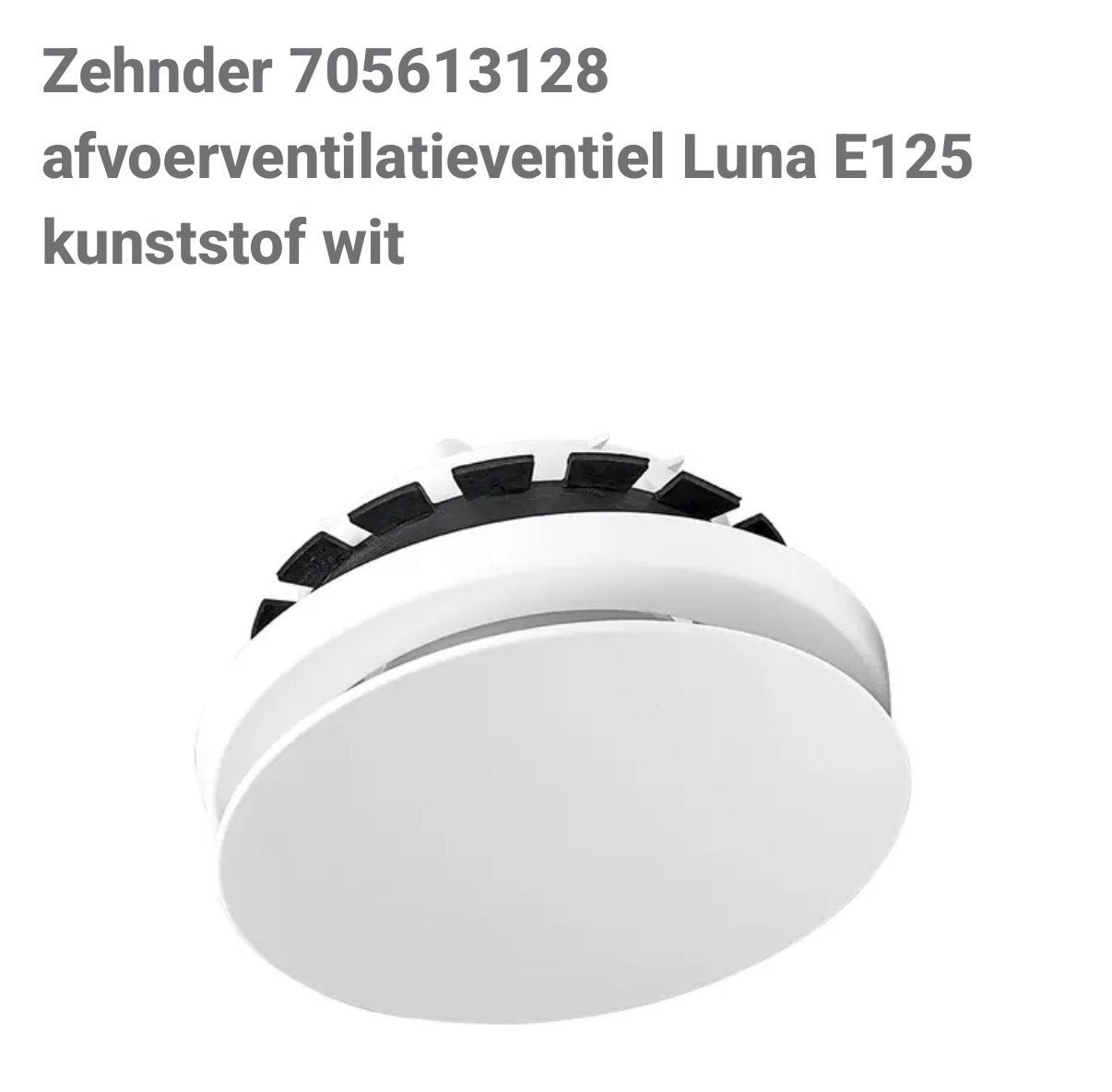 Afvier ventilatie ventiel Zehnder E125 Extract, Ophalen, Zehnder, Zehnder, Ventilator en Afzuiger