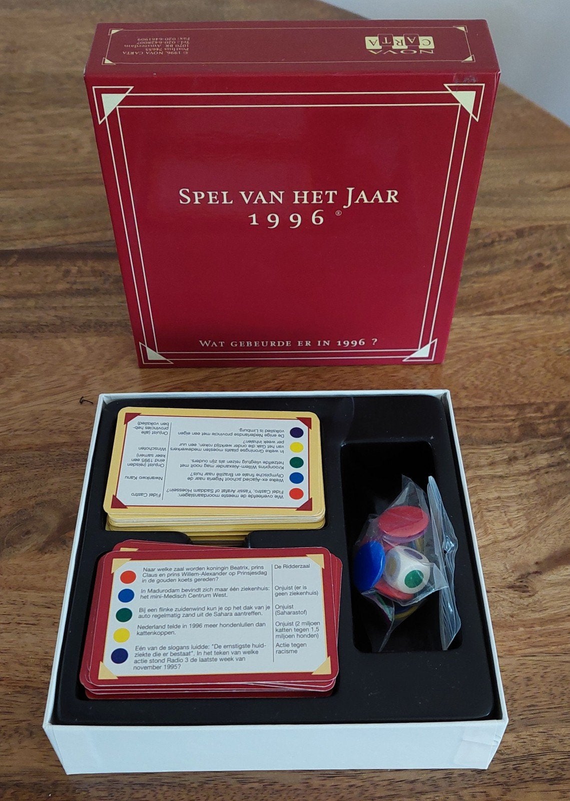 Spel van het Jaar 1996 - Trivia bordspel, Vijf spelers of meer, Ophalen of Verzenden, Zo goed als nieuw, NOVA CARTA