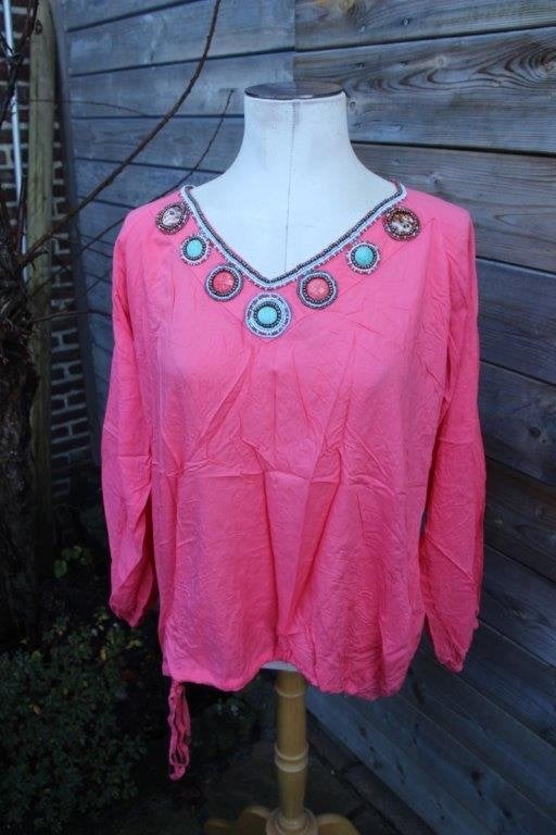 Tuniek koraal Hot Lava mt L Vaste prijs, Hot lAva, Maat 42/44 (L), Ophalen of Verzenden, Zo goed als nieuw