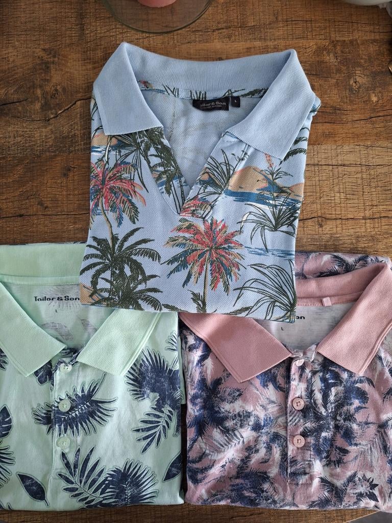 3x polo Tailor & Son nette staat maat L, Maat 52/54 (L), Overige kleuren, Tailor & Son, Ophalen of Verzenden