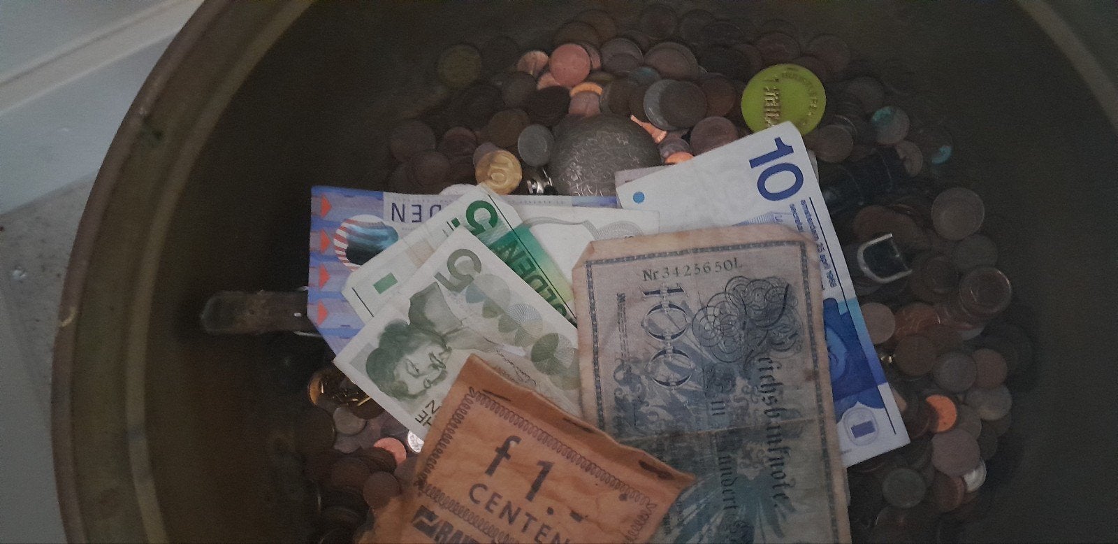 Grote verzameling oude centen ongeveer 10 kilo, Ophalen, Overige typen