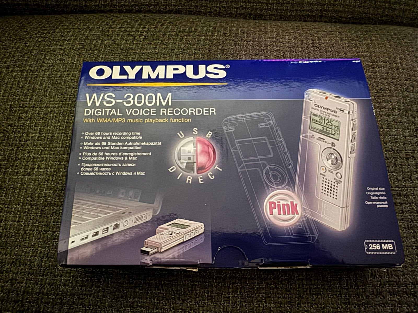 Olympus WS-300M Digitale Voice Recorder - Roze, Ophalen of Verzenden, Zo goed als nieuw, Audio