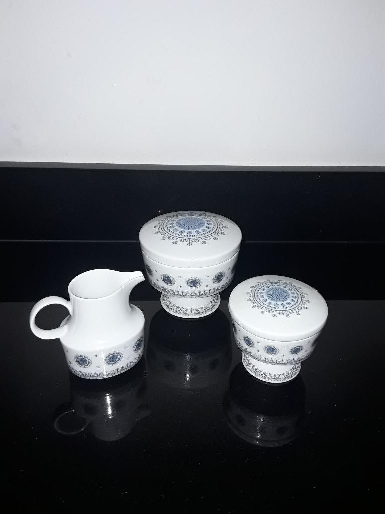 Rosenthal Ice blossom roomstel&bonbondoos, Verzenden, Zo goed als nieuw, Bord(en), Overige stijlen