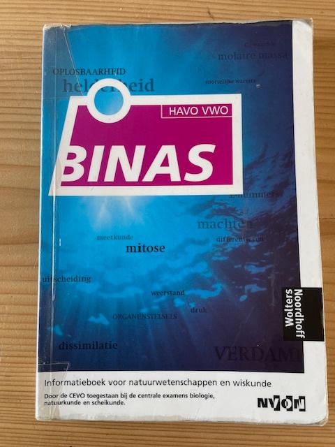 Boek Binas voor Havo en VWO, Boeken, Schoolboeken, Ophalen of Verzenden, HAVO