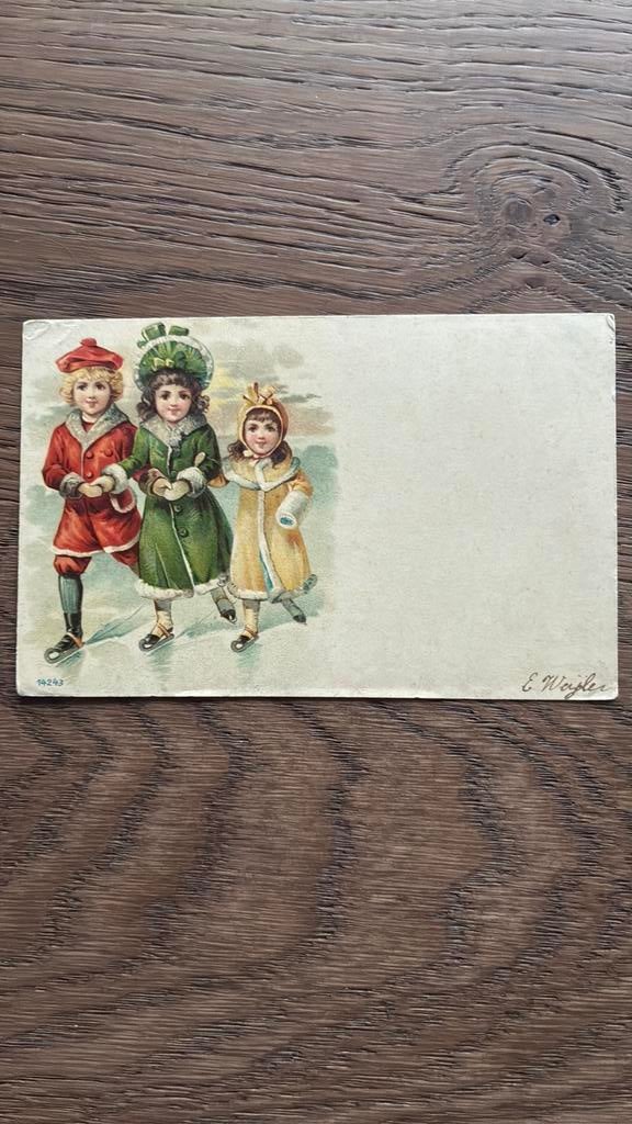Met z’n drieën op de schaats, Ophalen, Voor 1920, Ongelopen