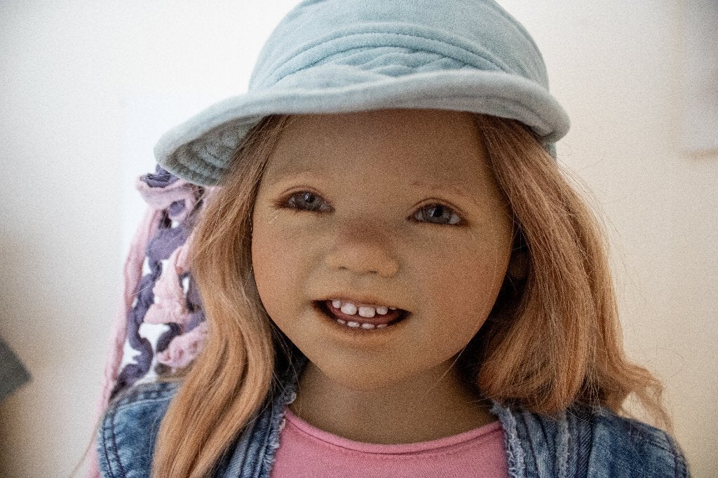 Annette Himstedt, Winni (zeldzaam), traantjes van vreugde, Verzamelen, Poppen, Ophalen of Verzenden, Zo goed als nieuw, Pop, Levensecht of Reborn