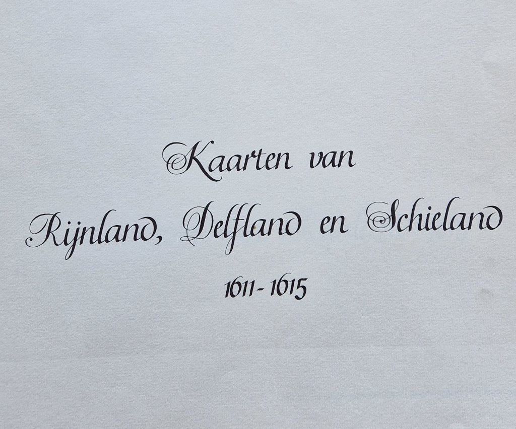 Kaarten van Rijnland, Delfland en Schieland 1611-1615, Ophalen of Verzenden, Landkaart, 1800 tot 2000, Nederland