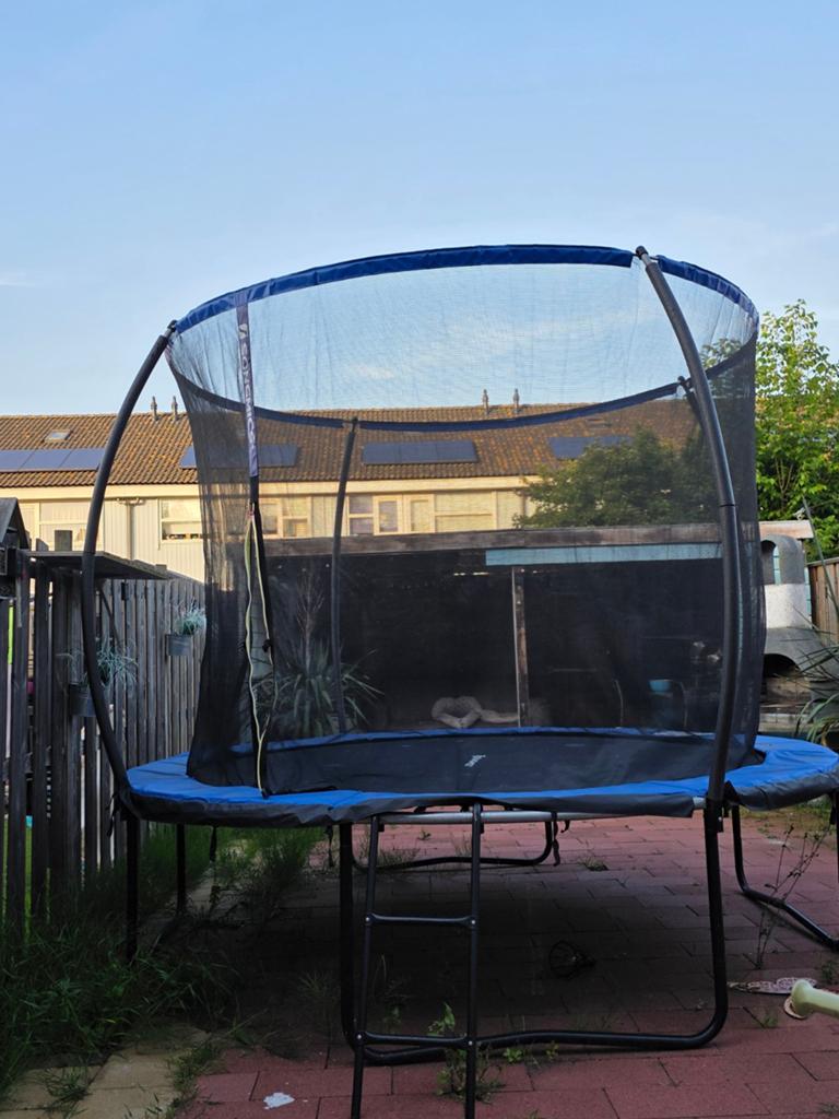 Baby Hopper Trampoline 300x300m met veiligheidsnet, Kinderen en Baby's, Ophalen of Verzenden, Gebruikt